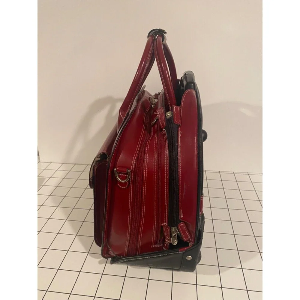 McKlein Glen Ellyn Red Leather 15